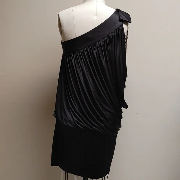 Robert Rodriguez Black One Shoulder Dress M - Picture 4 of 16